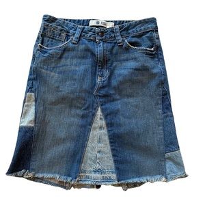 Vintage Gap denim patchwork skirt size 4
